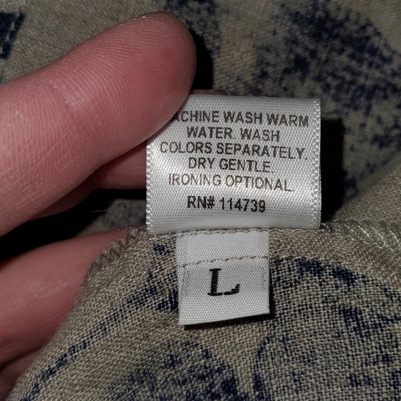 NWT Flax Blue Floral Dreamy Top Size Large - Picture 11 of 11